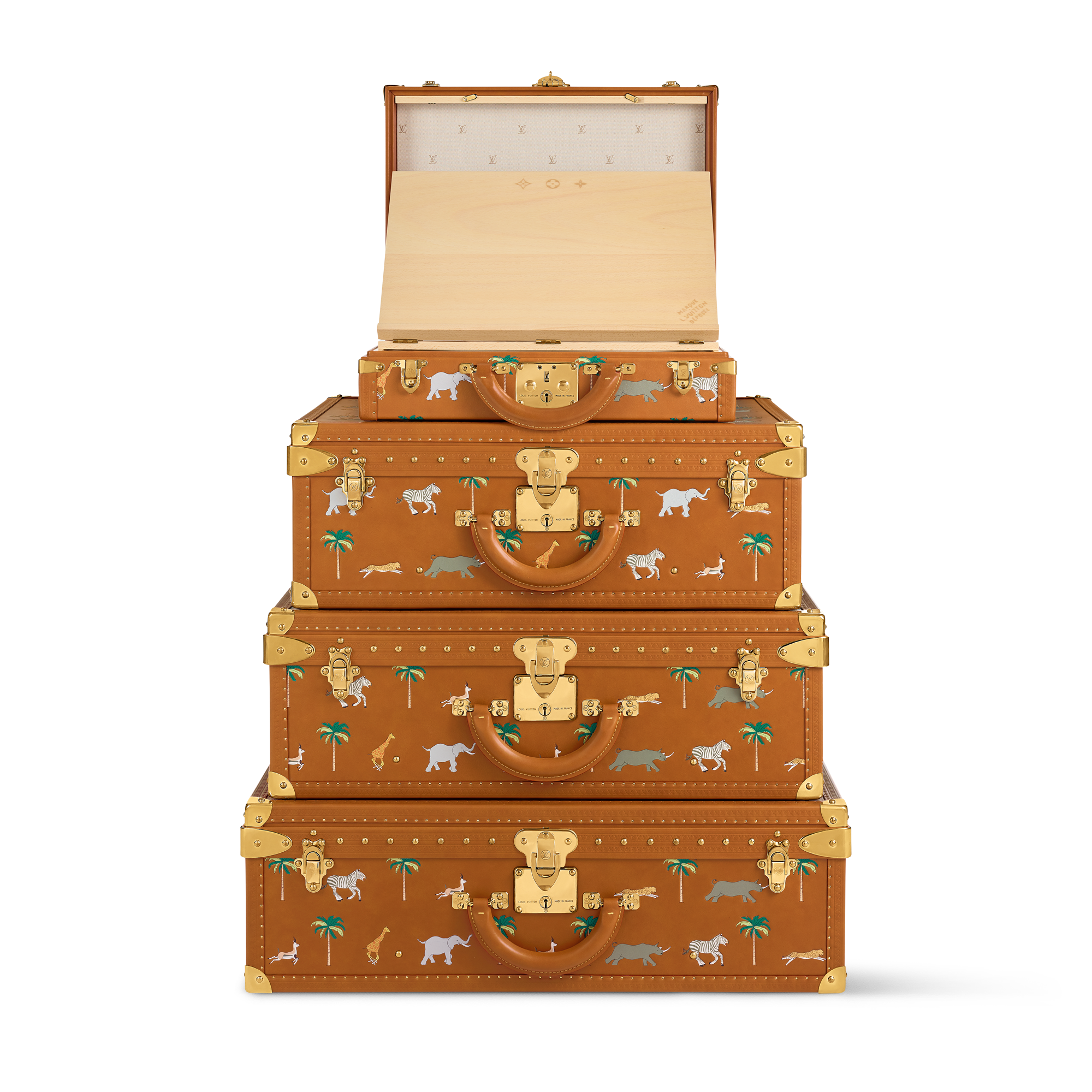 LV x Darjeeling Limited Pyramide Alzer President Other Leathers